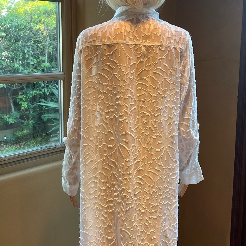 White dress, over shirt or swimsuit cover up - Picture 4 of 7